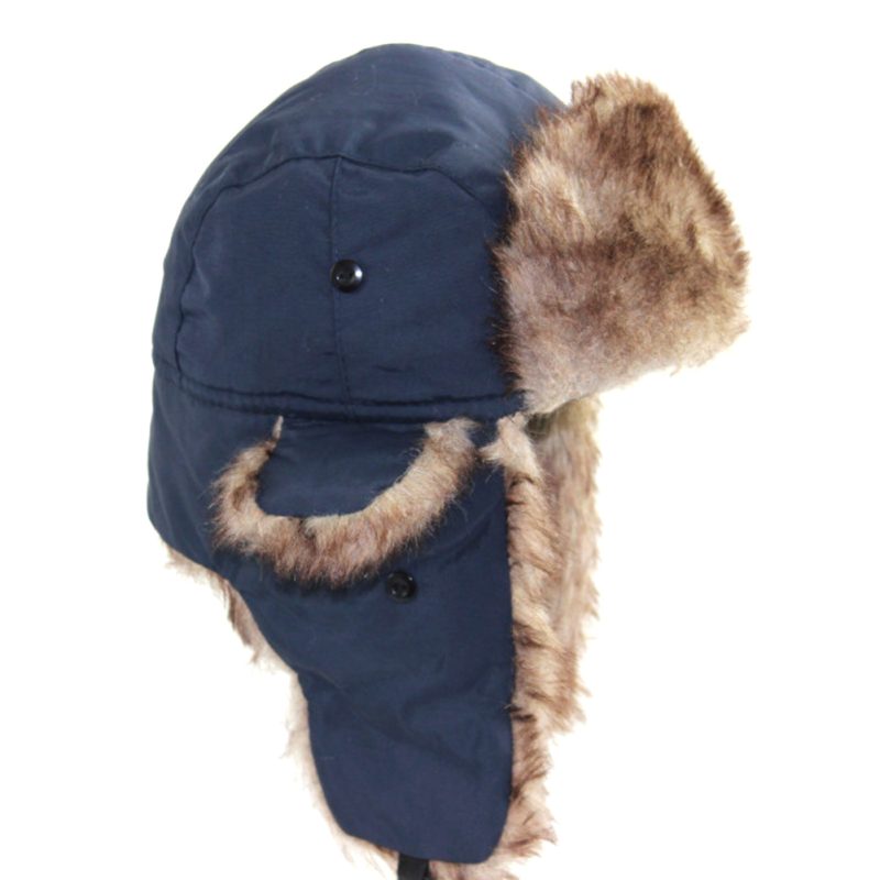 Chapka grand froid homme bleue